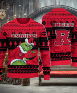Rutgers Scarlet Knights Grinch Ugly Christmas Sweater