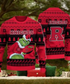 Rutgers Scarlet Knights Grinch Ugly Christmas Sweater