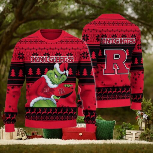 Rutgers Scarlet Knights Grinch Ugly Christmas Sweater
