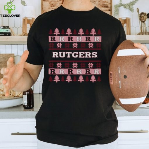 Rutgers Scarlet Knights Holiday Christmas Tree T Shirt