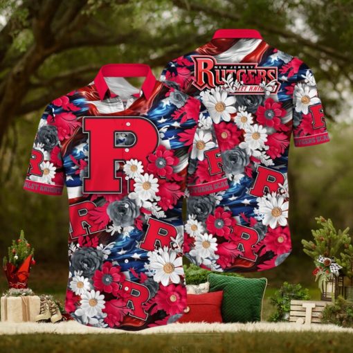 Rutgers Scarlet Knights NCAA3 Hawaii Shirt Independence Day