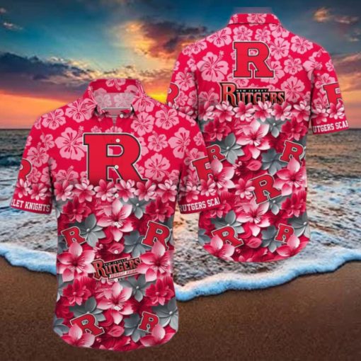 Rutgers Scarlet Knights NCAA3 Hawaiian Shirt Trending Summer