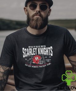 Rutgers Scarlet Knights Red 2023 Bad Boy Mowers Pinstripe Bowl Helmet T Shirt