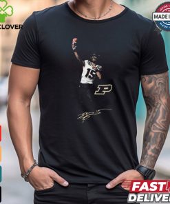 Ryan Browne Purdue Boilermakers Portrait Signature t shirt