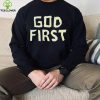 Ryan Clark Wearing God First Shirt