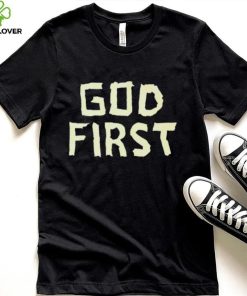 Ryan Clark Wearing God First Shirt