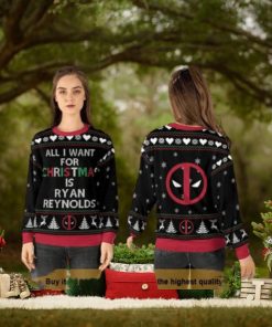 Ryan Reynolds Deadpool Ugly Christmas Sweater, Friends Christmas Sweater
