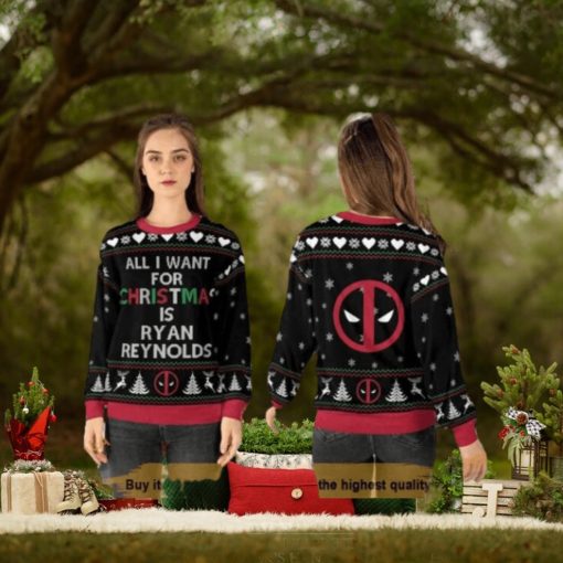 Ryan Reynolds Deadpool Ugly Christmas Sweater, Friends Christmas Sweater