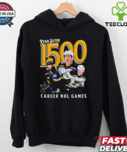 Ryan Suter St. Louis Blues 1500 Career NHL Games T Shirts