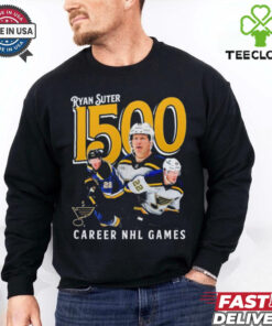 Ryan Suter St. Louis Blues 1500 Career NHL Games T Shirts