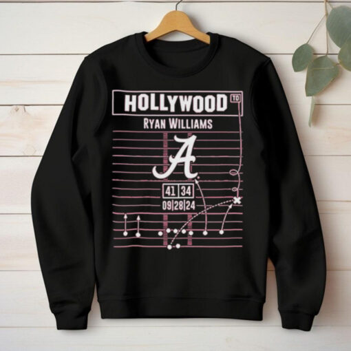 Ryan Williams Hollywood Ending Play Diagram Alabama Crimson Tide Football Shirts