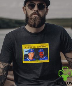 Ryne Sandberg and Andre Dawson Chicago 100 club shirt