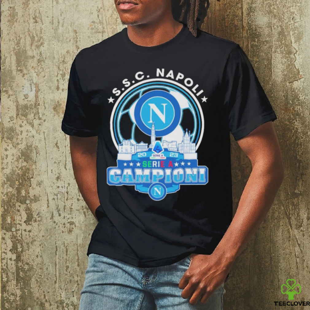 S.S.C. Napoli 2023 Serie A Champions Skyline Shirt S.S.C. Napoli 2023 Serie A Champions Skyline Shirt