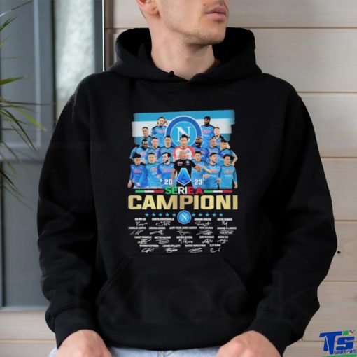S.S.C. Napoli Team 2023 Serie A Campioni Signatures Shirt
