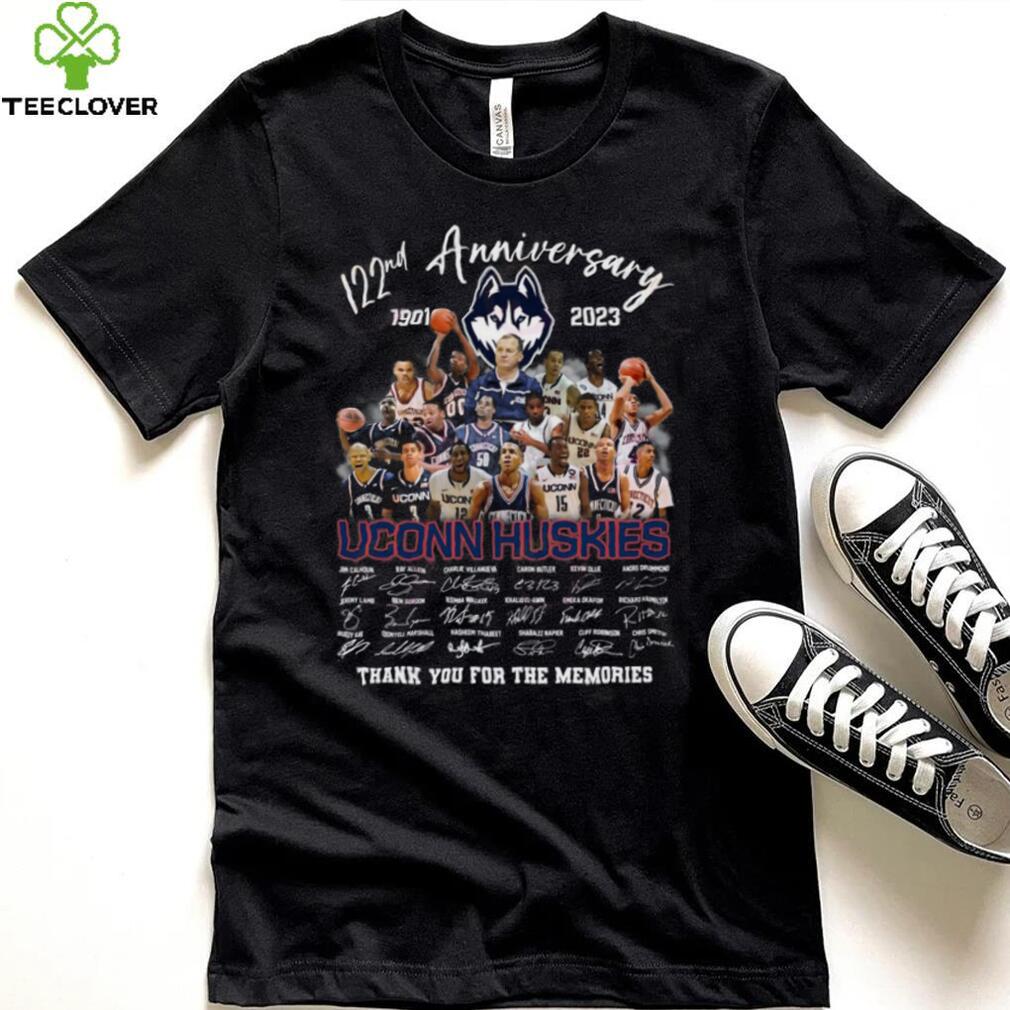 122nd Anniversary 1901 – 2023 Uconn Huskies Thank You For The Memories T Shirt 122nd Anniversary 1901 – 2023 Uconn Huskies Thank You For The Memories T Shirt