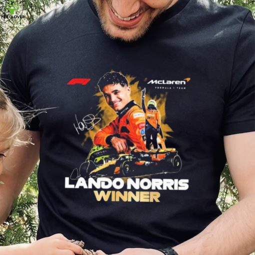 Mclaren Formula 1 Lando Norris Winner 2024 Signatures Shirt