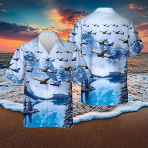 SAS Scandinavian Airlines Airbus A320N SE ROY Aloha Short Sleeve 3D Printed Hawaiian Shirt For Men And Women