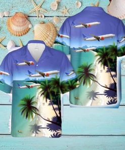 SAS Scandinavian Airlines Boeing 737 800 airplane Hawaiian Shirt Tropical Summer