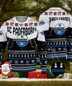 SC Paderborn 3D Ugly Christmas Sweater Christmas Holiday Gift Custom Name For Men And Women