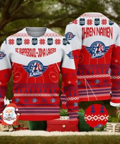 SC Rapperswil Jona Lakers 3D Ugly Christmas Sweater Christmas Holiday Gift Custom Name For Men And Women
