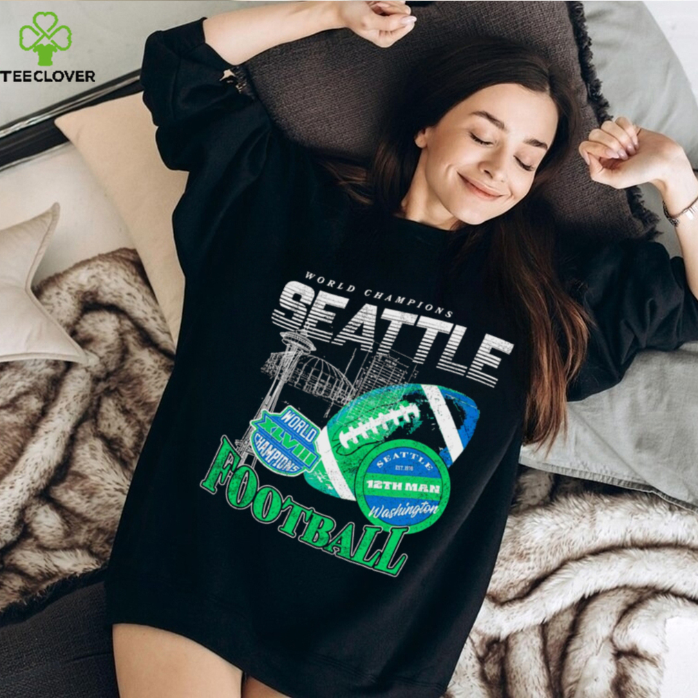 Official Seattle Seahawks World Champions Football Retro Shirt