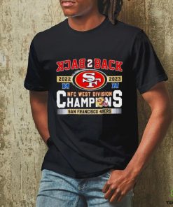 SF 49ers Back To Back 2023 NFC West Division Champions shirt 1 SF 49ers Back To Back 2023 NFC West Division Champions shirt
