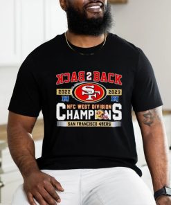 SF 49ers Back To Back 2023 NFC West Division Champions shirt 2 SF 49ers Back To Back 2023 NFC West Division Champions shirt