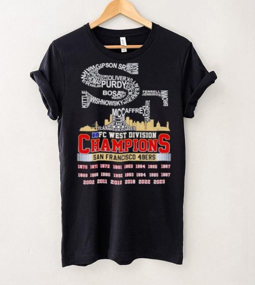 SF big logo NFC West Division Champions San Francisco 49ers hoodie, sweater, longsleeve, shirt v-neck, t-shirt