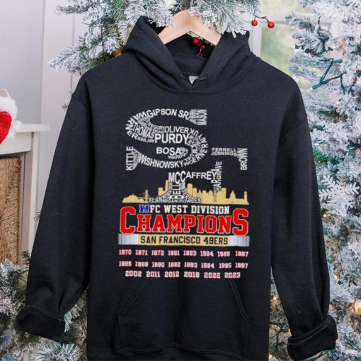 SF big logo NFC West Division Champions San Francisco 49ers hoodie, sweater, longsleeve, shirt v-neck, t-shirt