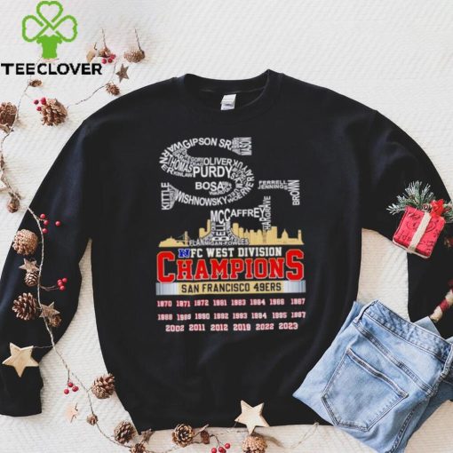 SF big logo NFC West Division Champions San Francisco 49ers hoodie, sweater, longsleeve, shirt v-neck, t-shirt