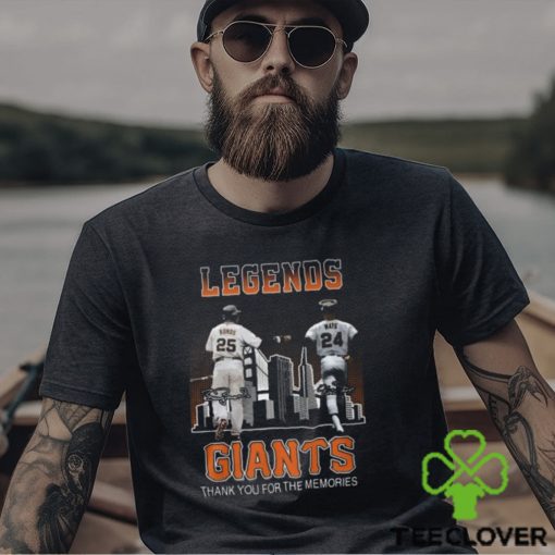 Legends Bonds And Mays Giants Thank You For The Memories T Shirt