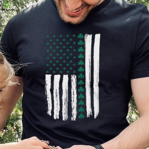 SHAMROCK AMERICAN FLAG MEN’S TSHIRT