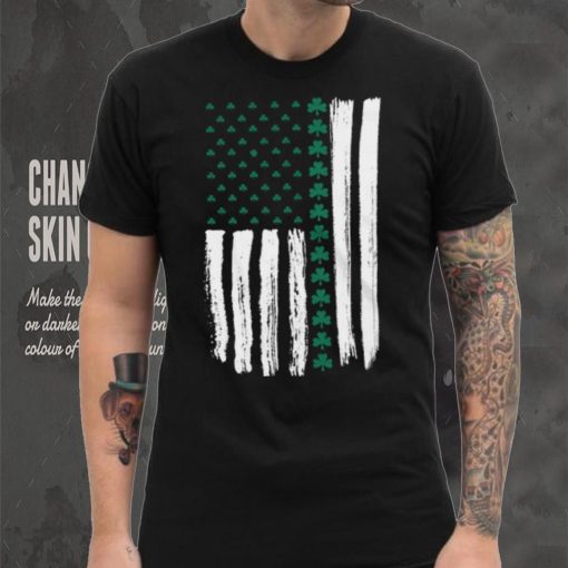 SHAMROCK AMERICAN FLAG MEN’S TSHIRT