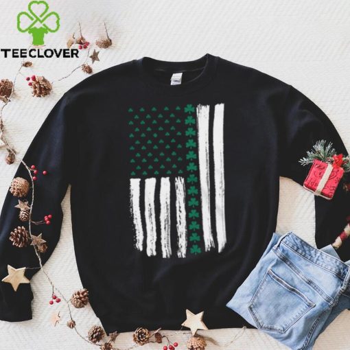 SHAMROCK AMERICAN FLAG MEN’S TSHIRT
