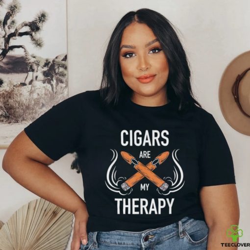 Cigars are my therapy logo hoodie, sweater, longsleeve, shirt v-neck, t-shirt