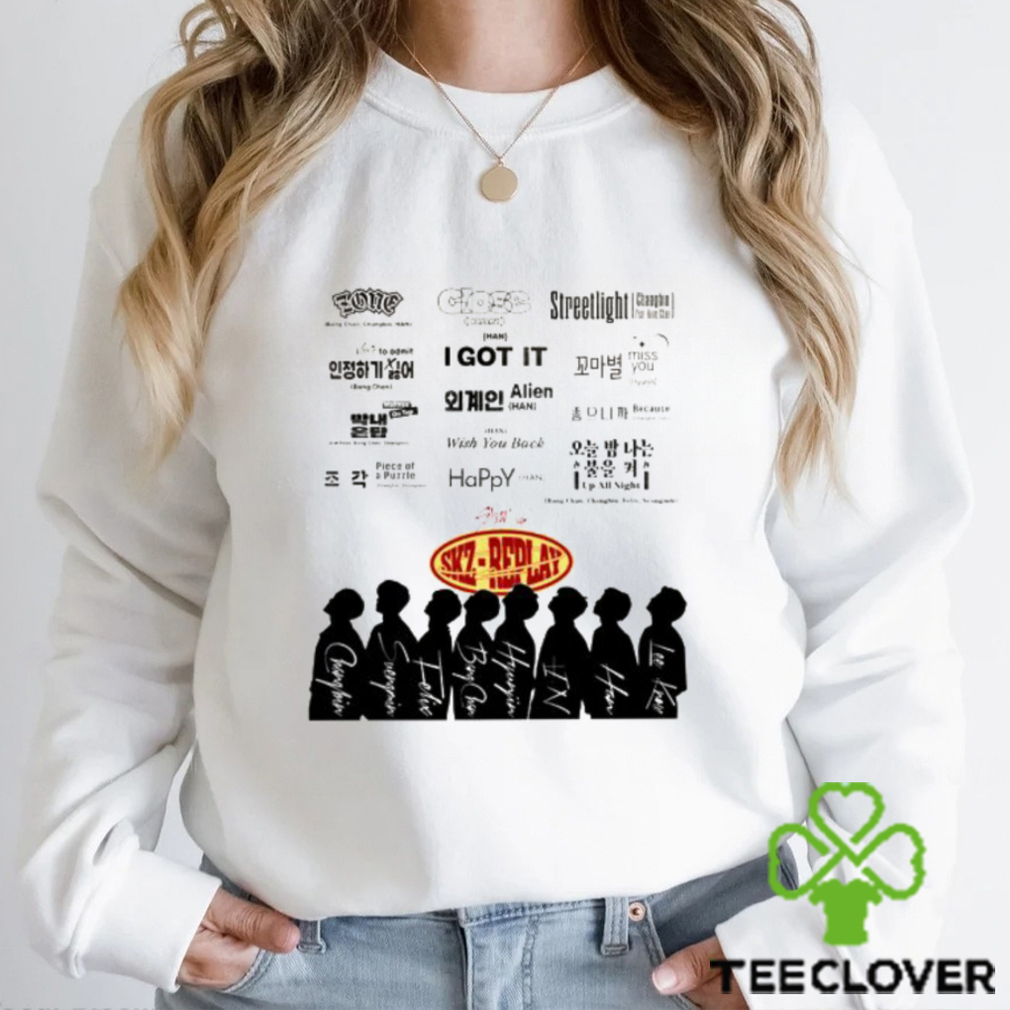 SKZ Replay Track List Album Stray Kids Sweatshirt SKZ Replay Track List Album Stray Kids Sweatshirt