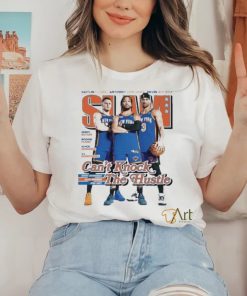 SLAM 249 New York Knicks Can’t Knock The Hustle Donte DiVincenzo Jalen Brunson And Josh Hart Shirt