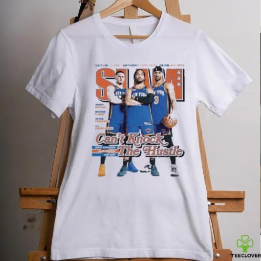 SLAM 249 New York Knicks Can’t Knock The Hustle Donte DiVincenzo Jalen Brunson And Josh Hart Shirt