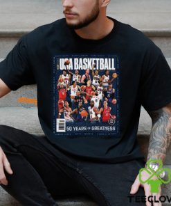 SLAM Presents USA Basketball Is Celebrating 50 Years Of Greatness 2024 Paris Olympics Unisex T Shirt