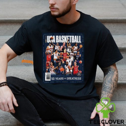 SLAM Presents USA Basketball Is Celebrating 50 Years Of Greatness 2024 Paris Olympics Unisex T Shirt