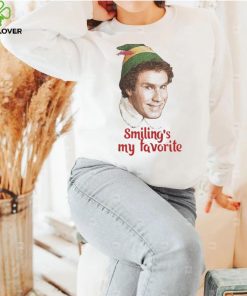 SMILING’S MY FAVORITE BUDDY THE ELF WILL FERRELL MOVIE CHRISTMAS SHIRT