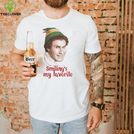 SMILING’S MY FAVORITE BUDDY THE ELF WILL FERRELL MOVIE CHRISTMAS SHIRT