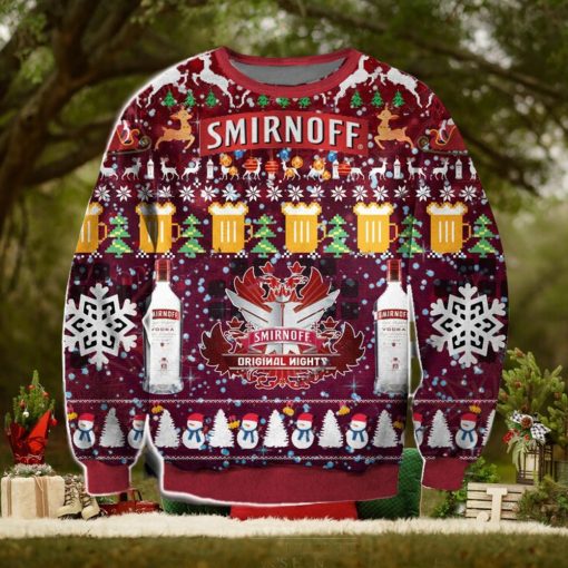 SMIRNOFF Vodka 3D Christmas Ugly Sweater