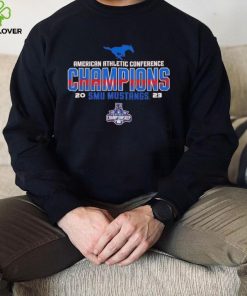 SMU Mustangs 2023 AAC Football Conference Champions hoodie, sweater, longsleeve, shirt v-neck, t-shirt