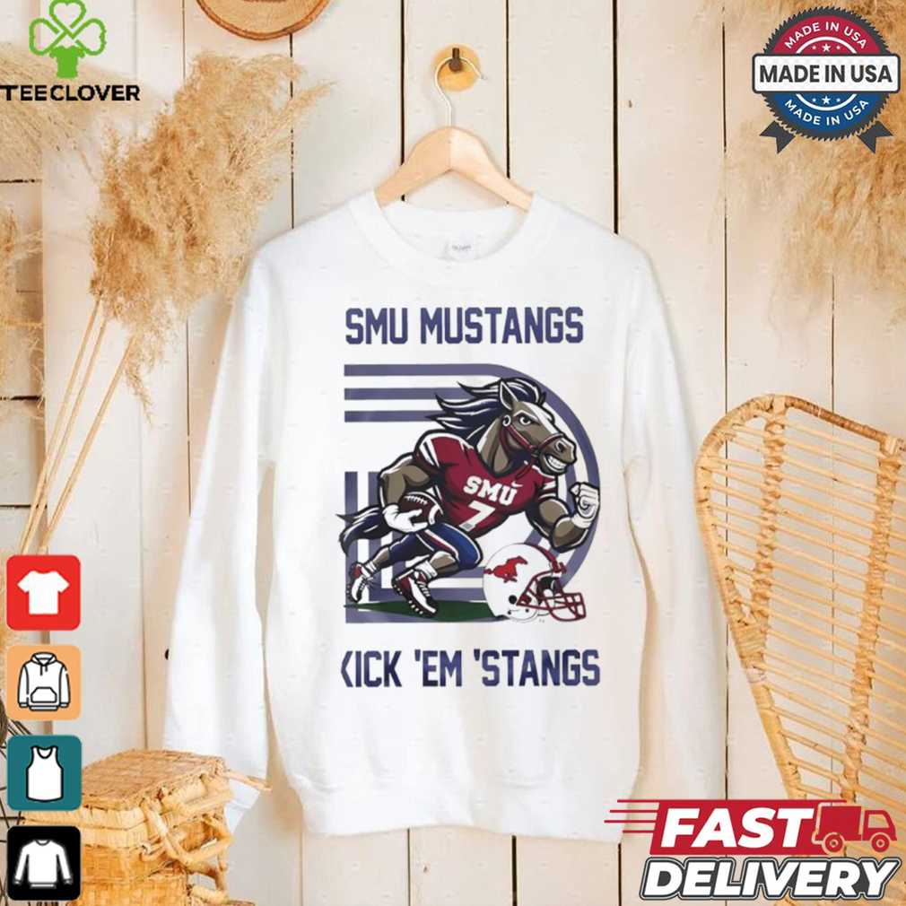 SMU Mustangs Football Kick ‘Em ‘Stangs shirt SMU Mustangs Football Kick ‘Em ‘Stangs shirt