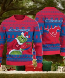 SMU Mustangs Grinch Ugly Christmas Sweater