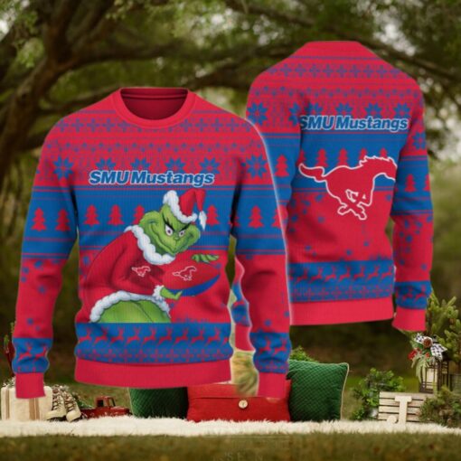 SMU Mustangs Grinch Ugly Christmas Sweater