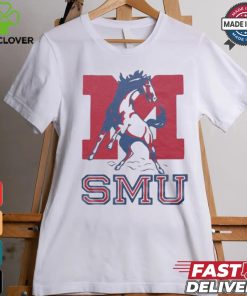 SMU Mustangs Monogram Horse T shirts