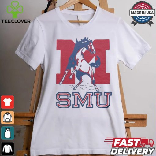 SMU Mustangs Monogram Horse T hoodie, sweater, longsleeve, shirt v-neck, t-shirts