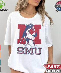 SMU Mustangs Monogram Horse T hoodie, sweater, longsleeve, shirt v-neck, t-shirts